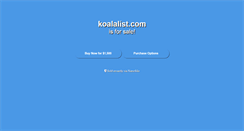 Desktop Screenshot of koalalist.com